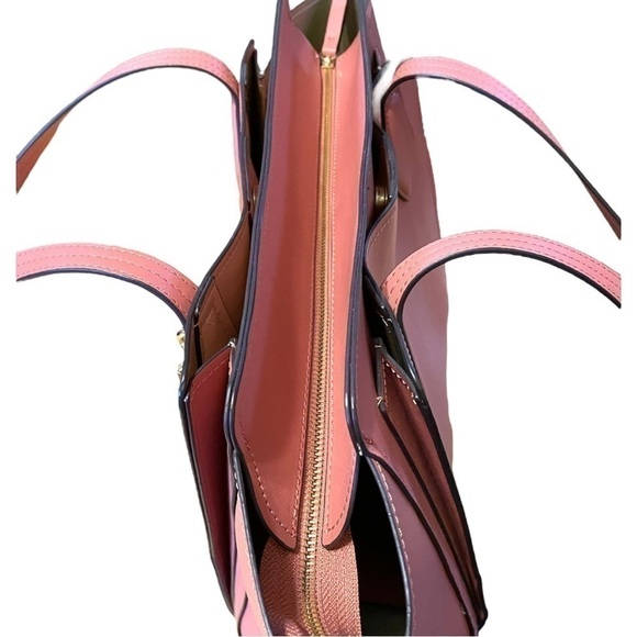 Nine West Chelsea triple compartment tote, and Lawson wristlet in matching color - Picture 4 of 6